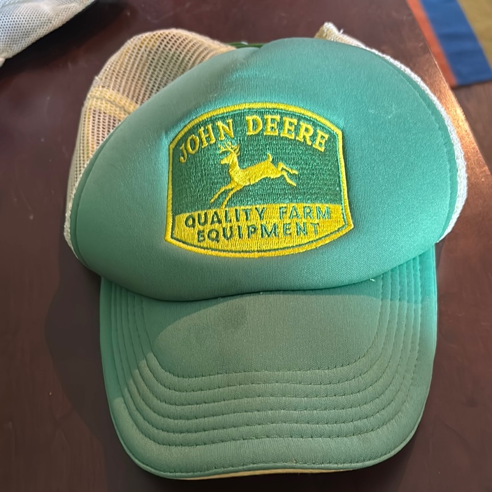 John Deere Green and Yellow Logo Hat